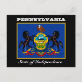 Pennsylvania vlag briefkaart (Voorkant)