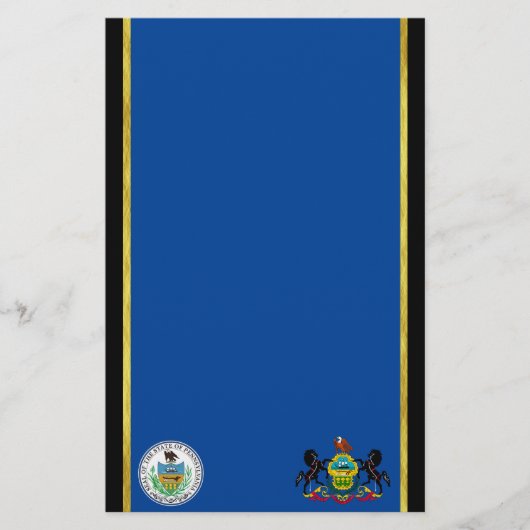 Pennsylvania vlag briefpapier (Voorkant)
