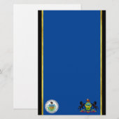 Pennsylvania vlag briefpapier (Voorkant / Achterkant)