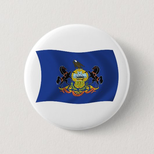 Pennsylvania Vlag Knop Ronde Button 5,7 Cm (Voorkant)