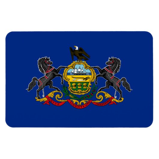 Pennsylvania vlag magneet (Horizontaal)