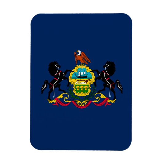 Pennsylvania vlag magneet (Verticaal)