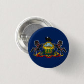 Pennsylvania-vlag Ronde Button 3,2 Cm (Voorkant /achterkant)