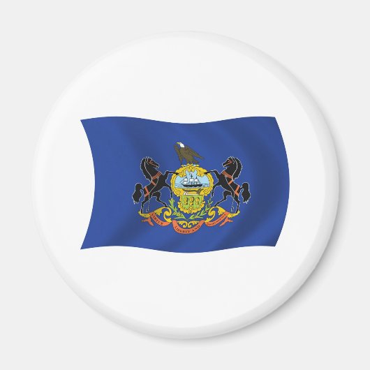 Pennsylvania Vlagmagneet Magneet (Voorkant)