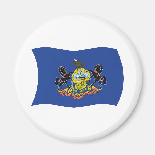 Pennsylvania Vlagmagneet Magneet (Voorkant)