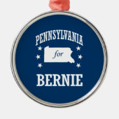 PENNSYLVANIA VOOR BERNIE SANDERS METALEN ORNAMENT (Voorkant)