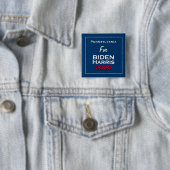 Pennsylvania voor BIDEN HARRIS 2020 Square Vierkante Button 5,1 Cm (In situ)