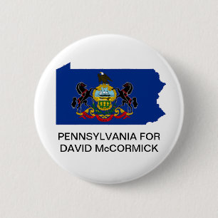 PENNSYLVANIA voor DAVID McCORMICK SENATE Button
