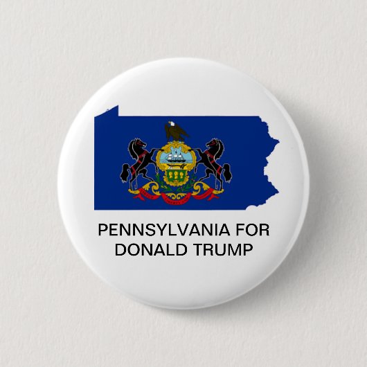 PENNSYLVANIA voor DONALD TRUMP 2020 Button (Voorkant)