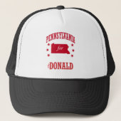 PENNSYLVANIA VOOR DONALD TRUMP TRUCKER PET (Voorkant)