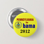 Pennsylvania voor Obama 2012 Ronde Button 5,7 Cm (Voorkant /achterkant)