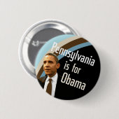 Pennsylvania voor Obama Ronde Button 5,7 Cm (Voorkant /achterkant)
