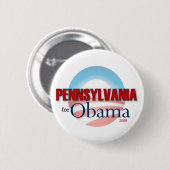 PENNSYLVANIA voor Obama Ronde Button 5,7 Cm (Voorkant /achterkant)
