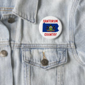 Pennsylvania voor Santorum Ronde Button 5,7 Cm (In situ)