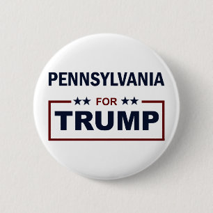 Pennsylvania voor Trump Ronde Button 5,7 Cm