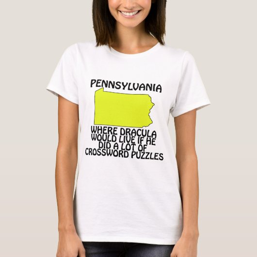 Pennsylvania - Waar Dracula zou wonen... T-shirt (Voorkant)