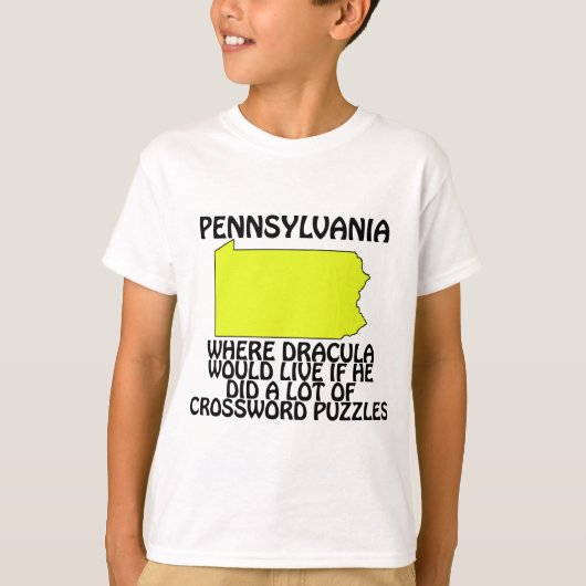 Pennsylvania - Waar Dracula zou wonen... T-shirt (Voorkant)