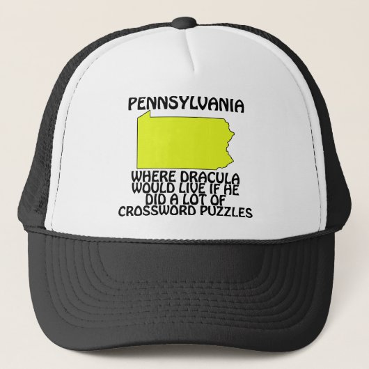 Pennsylvania - Waar Dracula zou wonen... Trucker Pet (Voorkant)