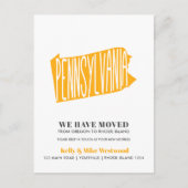 PENNSYLVANIA We hebben New Address New Home verpla Briefkaart (Voorkant)