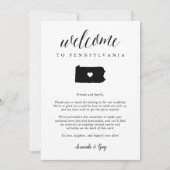 Pennsylvania Wedding Welcome Letter & Itinerary (Voorkant)