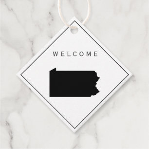 Pennsylvania welkomsttas cadeau Label bruiloft wee