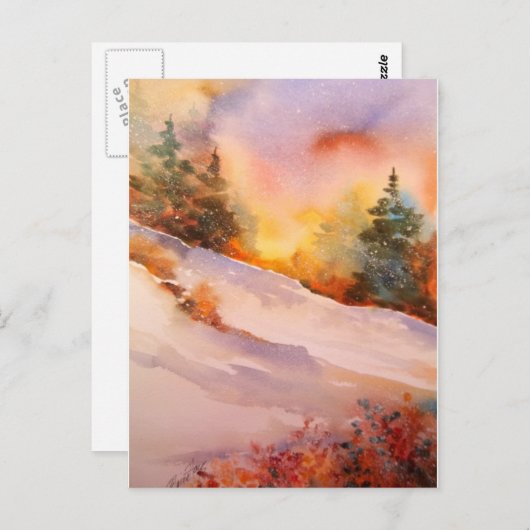 Pennsylvania Winter Sunrise Briefkaart (Voorkant / Achterkant)