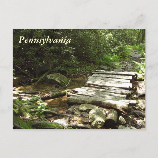 Pennsylvania Wooden Bridge Briefkaart (Voorkant)