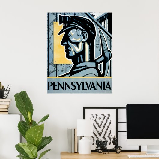 Pennsylvania WPA Poster (Thuiskantoor)