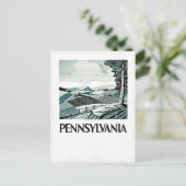 Pennsylvania -  WPA-Poster - Boerderij en veld Briefkaart (Staand voorkant)