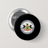 Pennsylvania-zegel, Amerikaans staatszegel Ronde Button 5,7 Cm (Voorkant /achterkant)