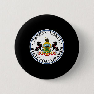 Pennsylvania-zegel, Amerikaans staatszegel Ronde Button 5,7 Cm