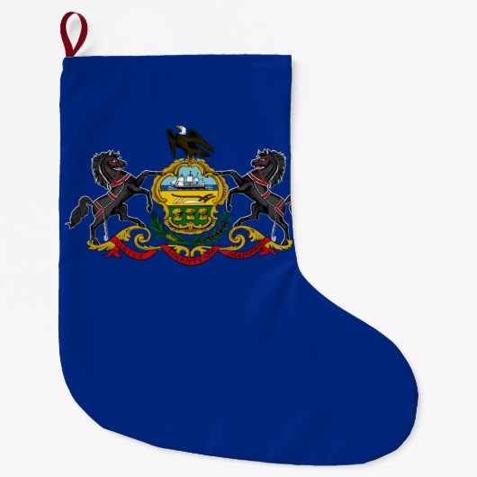 Pennsylvaniaanse vlag grote kerstsok (Voorkant)