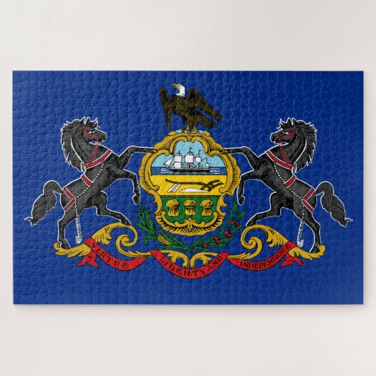 Pennsylvaniaanse vlag legpuzzel (Horizontaal)