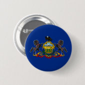 Pennsylvaniaanse vlag ronde button 5,7 cm (Voorkant /achterkant)