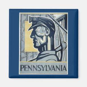 Pennsylvanian Coal Miner Magneet