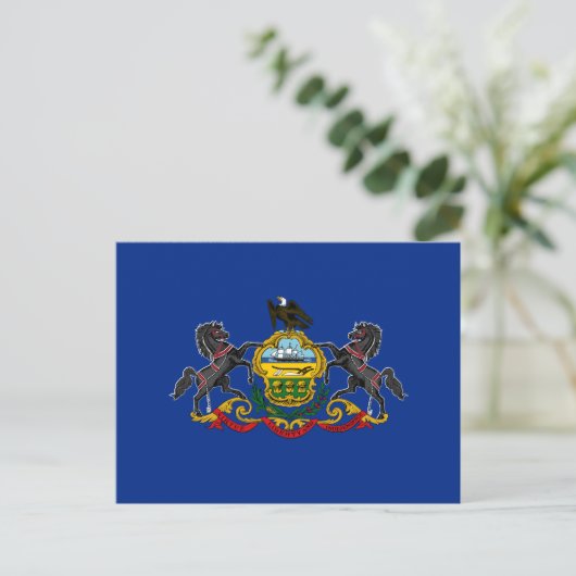 Pennsylvanian Flag Briefkaart (Staand voorkant)