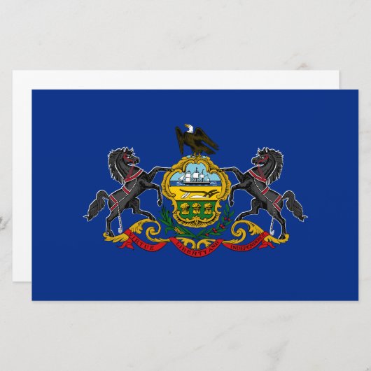 Pennsylvanian Flag Briefpapier (Voorkant / Achterkant)