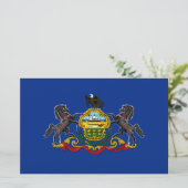 Pennsylvanian Flag Briefpapier (Staand voorkant)
