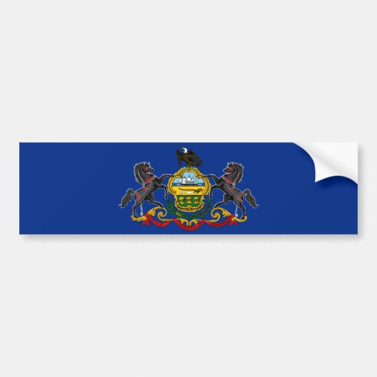Pennsylvanian Flag Bumpersticker (Voorkant)