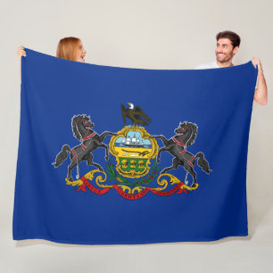 Pennsylvanian Flag Fleece Deken