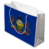 Pennsylvanian Flag Groot Cadeauzakje (Achterkant Gekanteld)