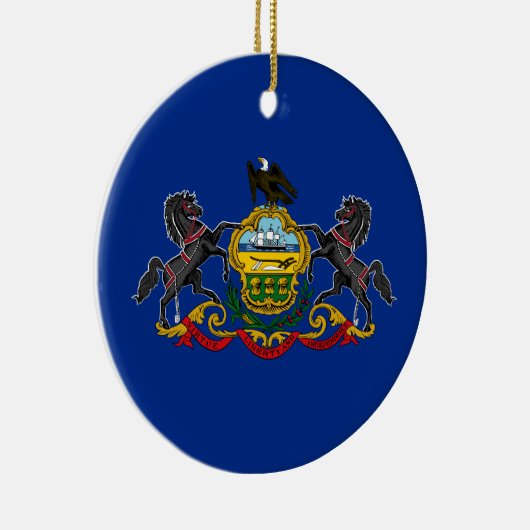 Pennsylvanian Flag Keramisch Ornament (Rechts)