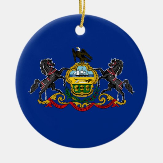 Pennsylvanian Flag Keramisch Ornament (Voorkant)