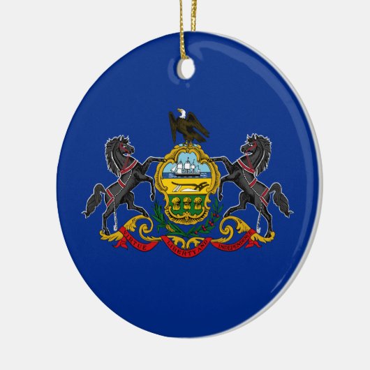 Pennsylvanian Flag Keramisch Ornament (Links)