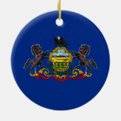 Pennsylvanian Flag Keramisch Ornament (Achterkant)
