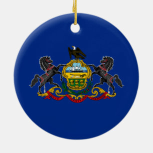 Pennsylvanian Flag Keramisch Ornament