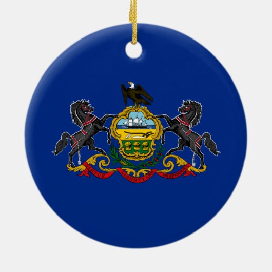 Pennsylvanian Flag Keramisch Ornament (Achterkant)