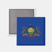 Pennsylvanian Flag Magneet (Voorkant / Achterkant)