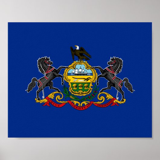 Pennsylvanian Flag Poster (Voorkant)