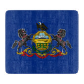Pennsylvanian Flag Snijplank (Voorkant)